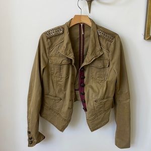 Free People embellished military jacket